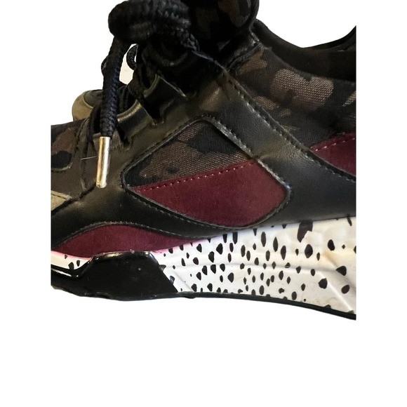 Steve Madden Sneaker Barra Bara 01S1 platform cliff heal US 7 - Picture 3 of 10